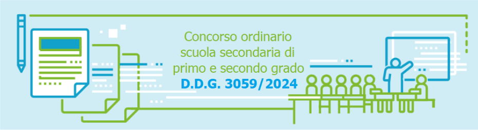 Concorso ordinario 2024 scuola secondaria di primo e secondo grado D.D.G. - 3059_2024
